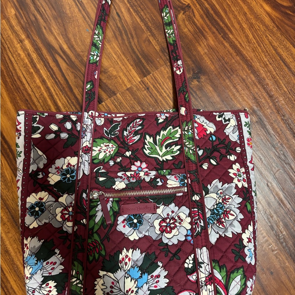 Vera Bradley Burgundy Floral Tote